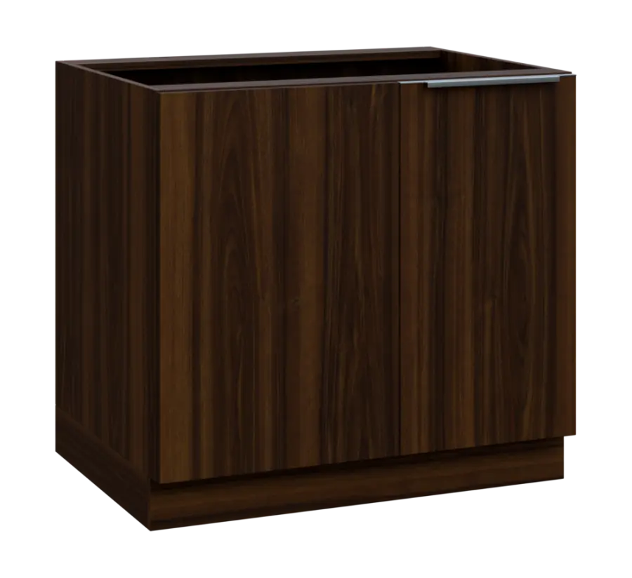 SISR - 9 spodní skříňka, rohová, 1-dveřová, pravá, 870x900x600, ořech královský